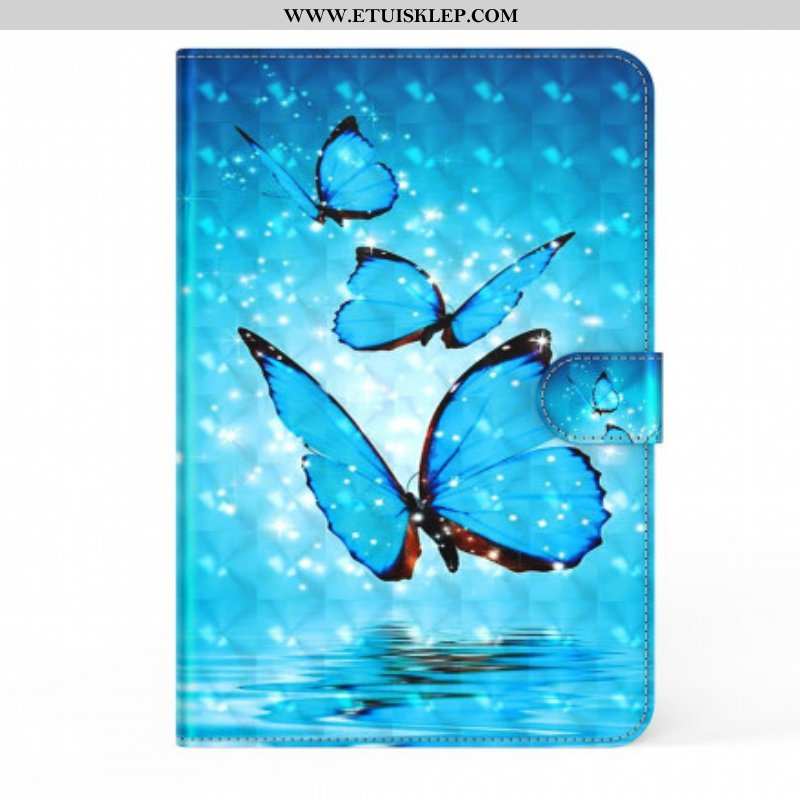 Etui Folio do Samsung Galaxy Tab S8 / Tab S7 Motyle Ze Sztucznej Skóry